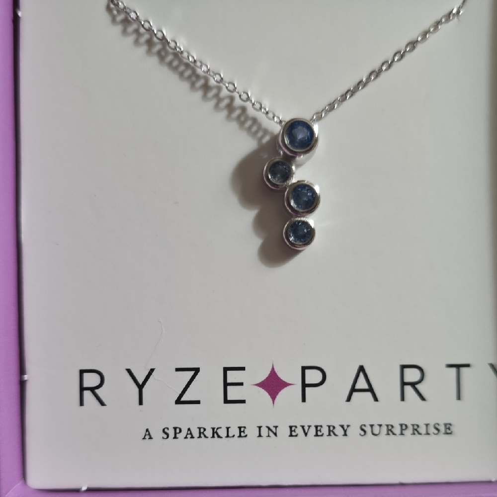 New With Box Ryze Sterling Silver Necklace.